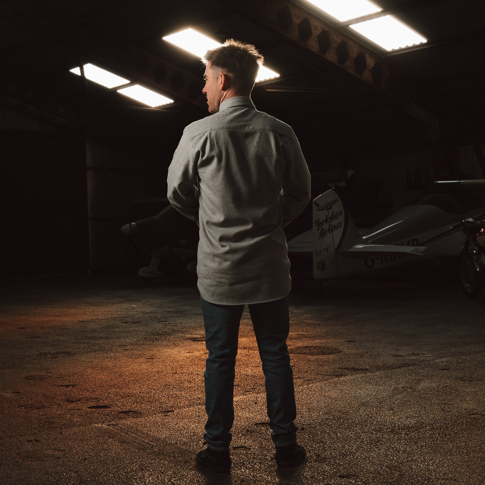 Light Grey Flannel Shirt