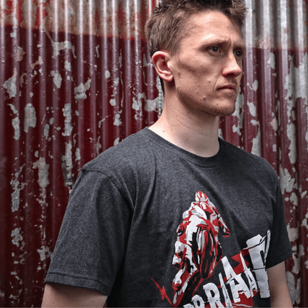 Red Torpedo Braap (Mens) Anthracite T-Shirt - Red Torpedo