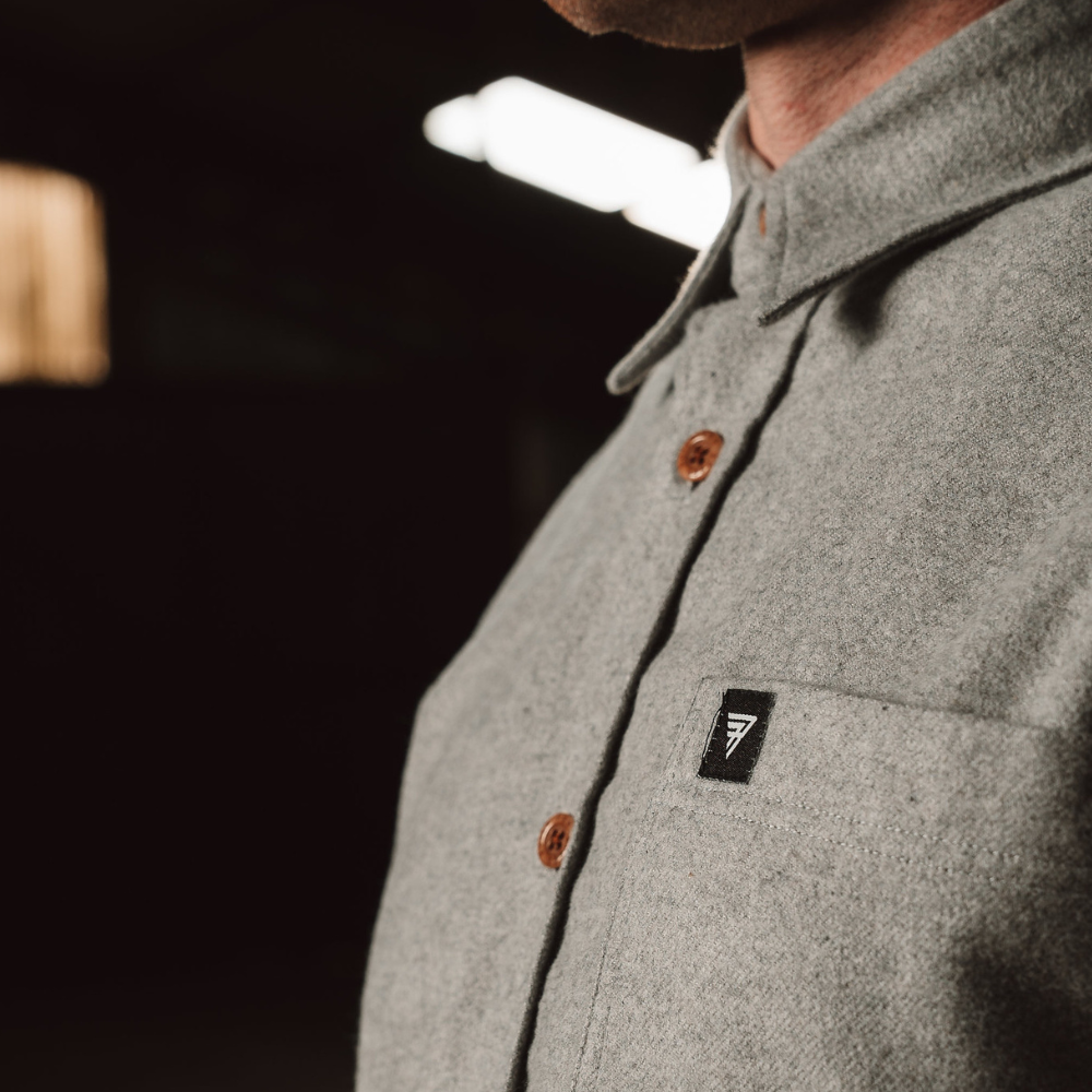 Light Grey Flannel Shirt