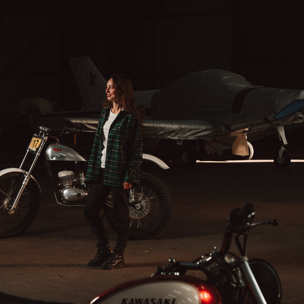 Teal/Black Flannel Shirt