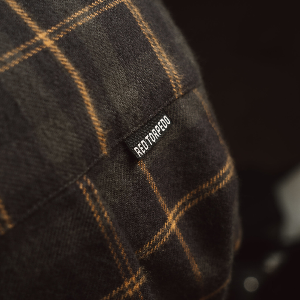 Slate Grey/Yellow Flannel Shirt