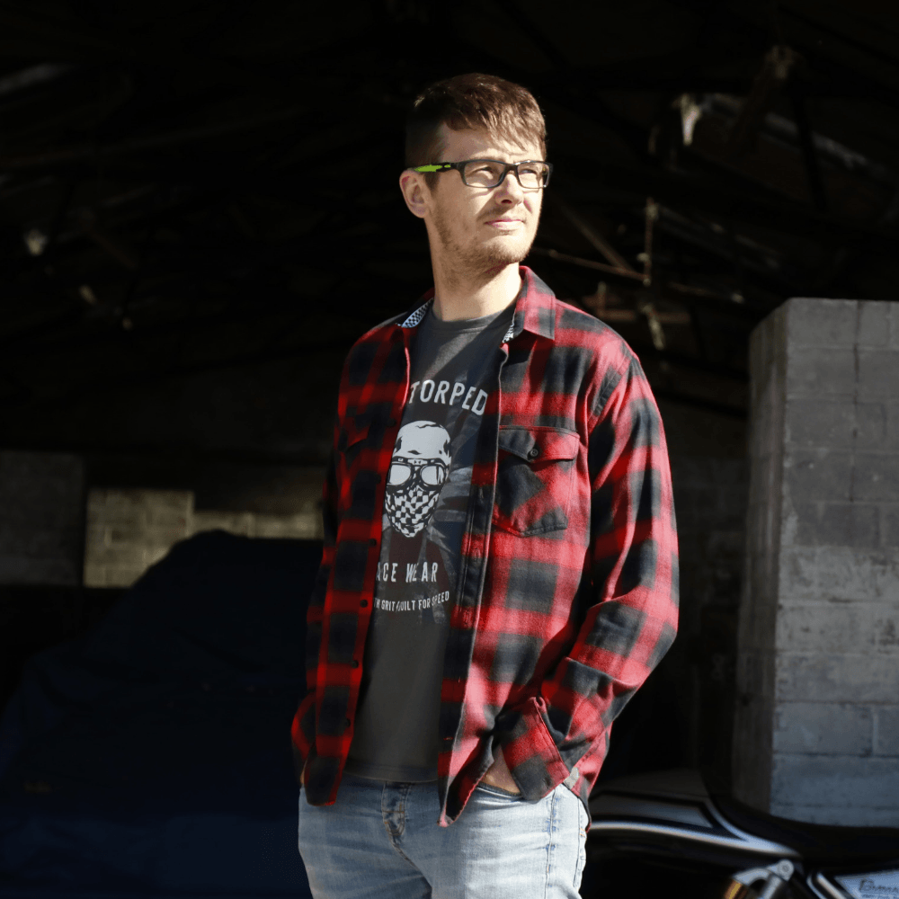 Red Torpedo Patriot (Mens) Graphite T-Shirt - Red Torpedo