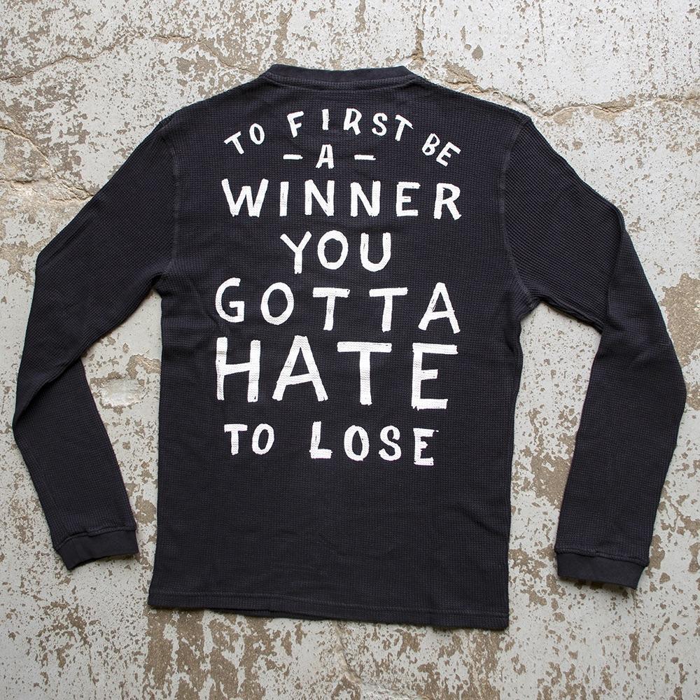 Jared Mees 'Champion' (Mens) Black Waffle Top - Red Torpedo