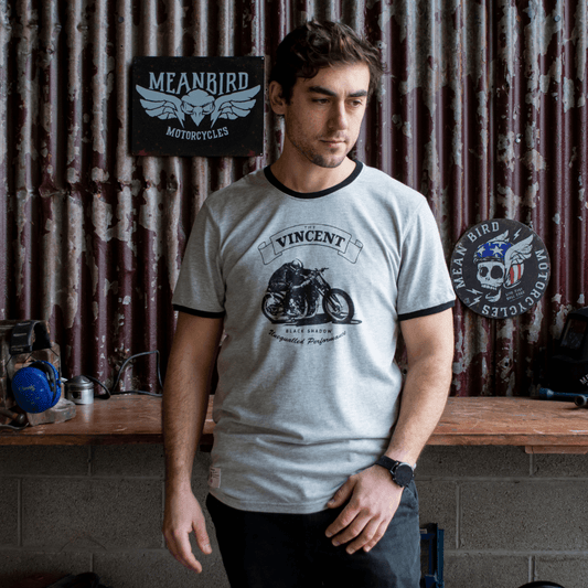 Red Torpedo Vincent Black Shadow (Mens) T-Shirt - Red Torpedo