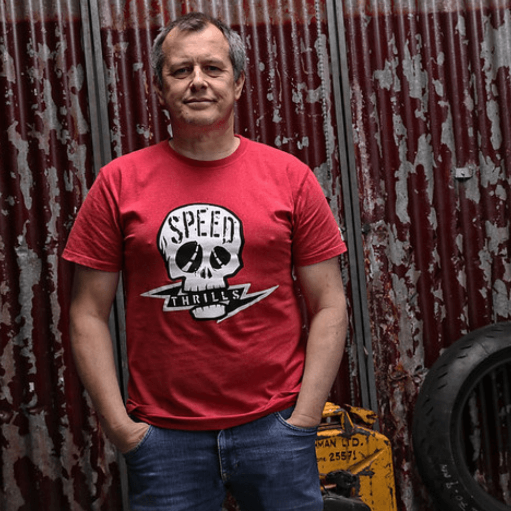 Red Torpedo Speed Head (Mens) T-Shirt - Red Torpedo
