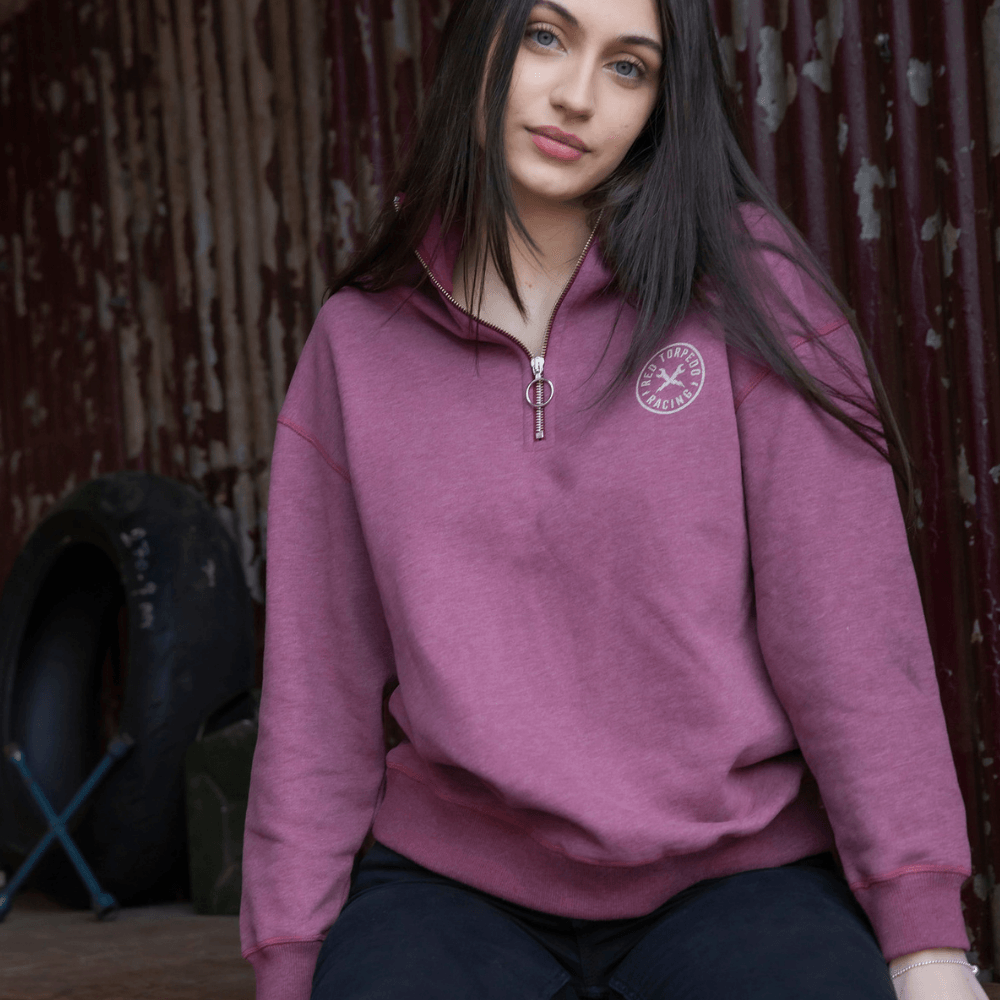 Red Torpedo Zip Fleece (Ladies) Burgundy - Red Torpedo