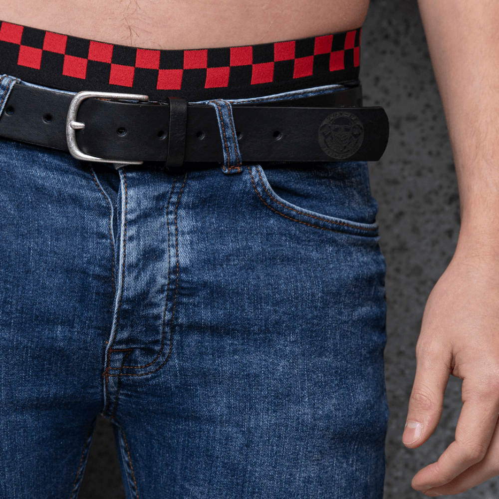 Ton Up Clothing Black Leather Belt - Ton Up Clothing