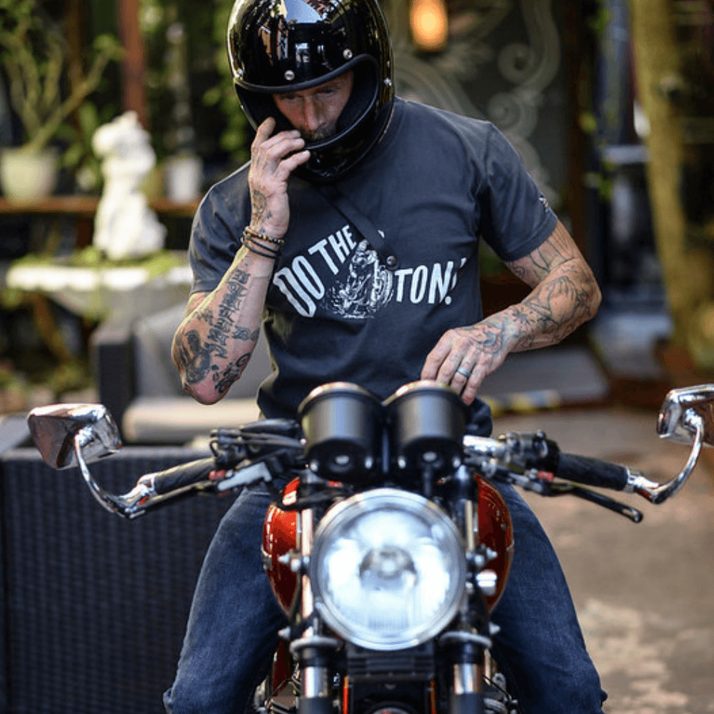 Ton Up Clothing 'Cafe Racer' Mens Black T-Shirt - Ton Up Clothing