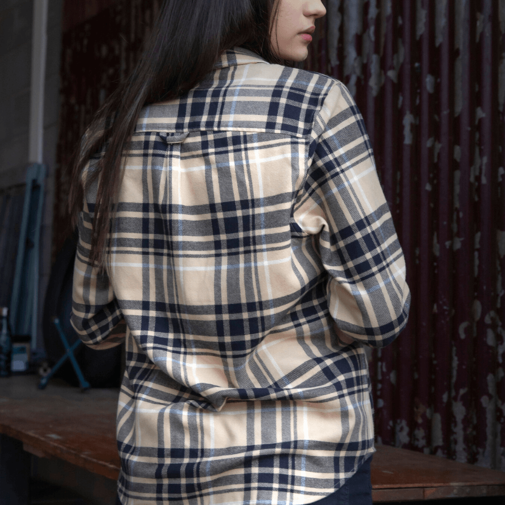 Red Torpedo Check Shirt (Ladies) Camel/Black - Red Torpedo