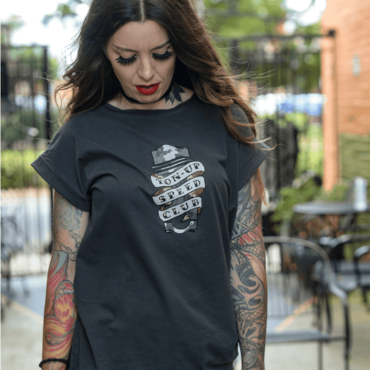 Ton Up Clothing Speed Club Tattoo (Ladies) T-Shirt - Ton Up Clothing