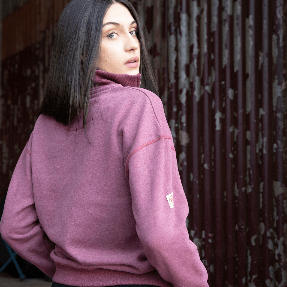 Red Torpedo Zip Fleece (Ladies) Burgundy - Red Torpedo