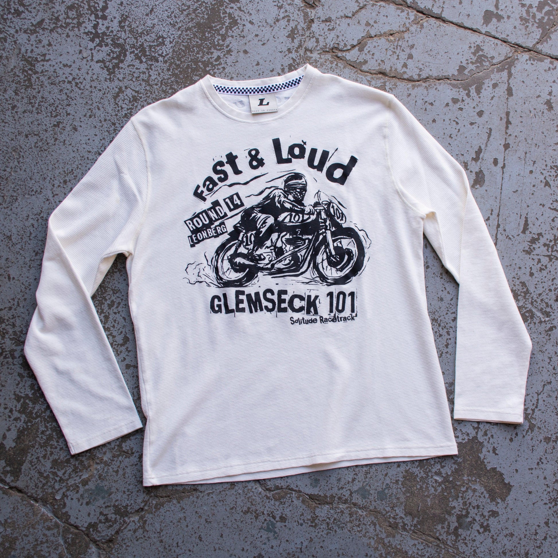 TUC Fast & Loud Waffle (Mens) Vintage White - Red Torpedo