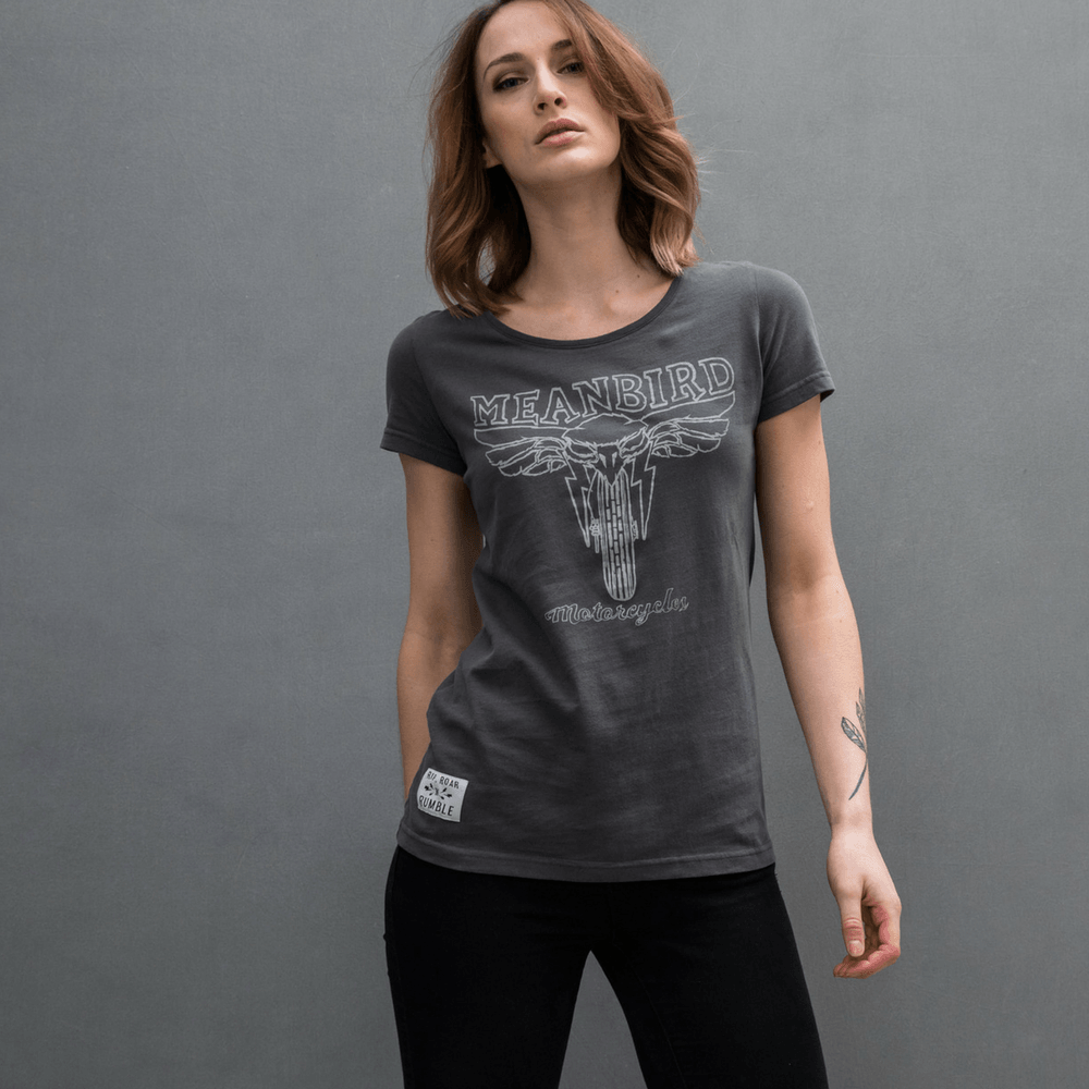 Mean Bird Motorcycles RIP (Ladies) T-Shirt - Red Torpedo