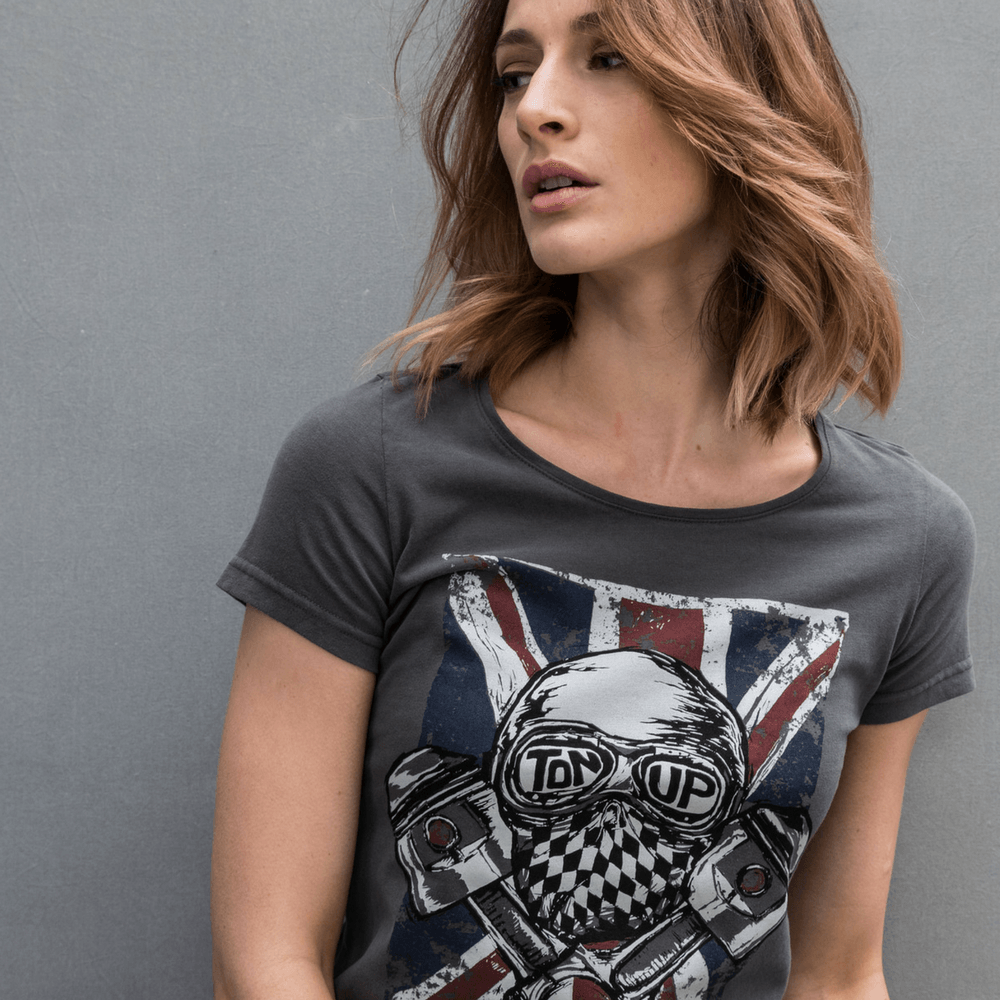 Ton Up Clothing Blighty (Ladies) T-Shirt - Red Torpedo