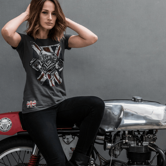 Ton Up Clothing Blighty (Ladies) T-Shirt - Red Torpedo