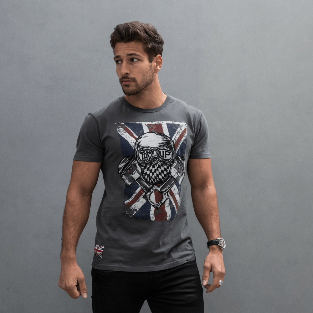 Ton Up Clothing Blighty (Mens) T-Shirt - Red Torpedo