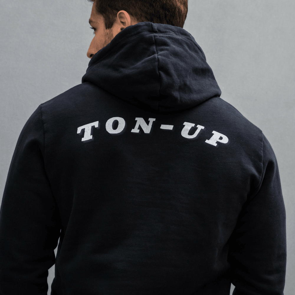 Ton Up Clothing Burnin Rubber (Mens) Hoodie - Red Torpedo