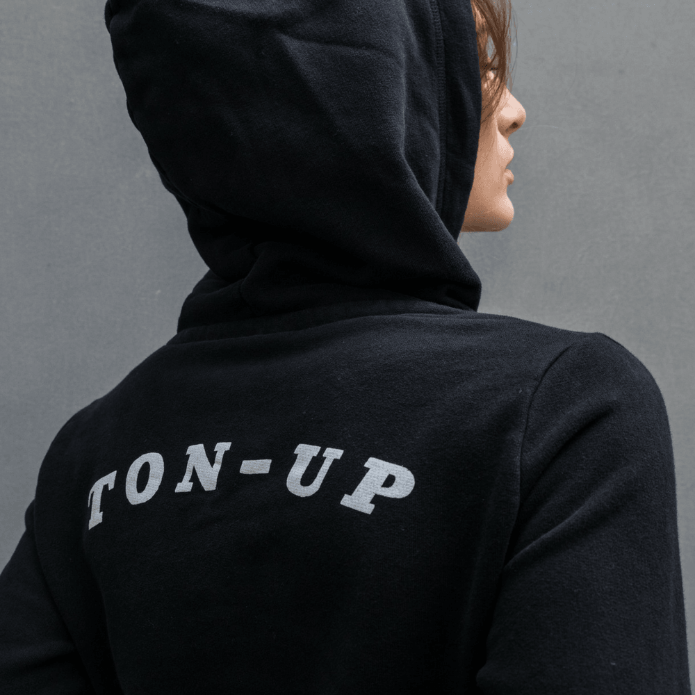 Ton Up Clothing Burnin Rubber (Ladies) Hoodie - Red Torpedo