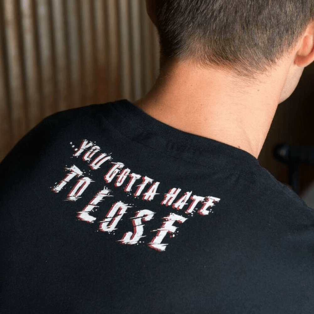 Red Torpedo Jared Mees 'Hate to Lose' (Mens) T-Shirt - Red Torpedo