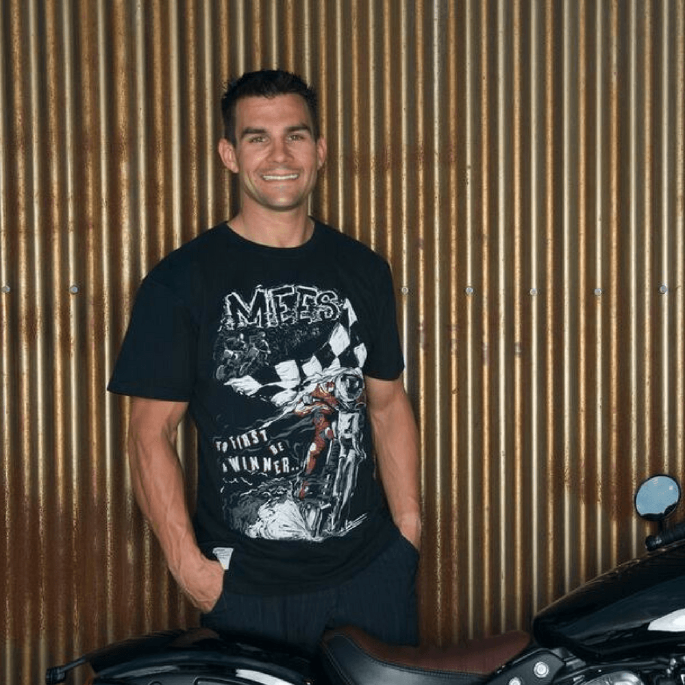 Red Torpedo Jared Mees 'Hate to Lose' (Mens) T-Shirt - Red Torpedo