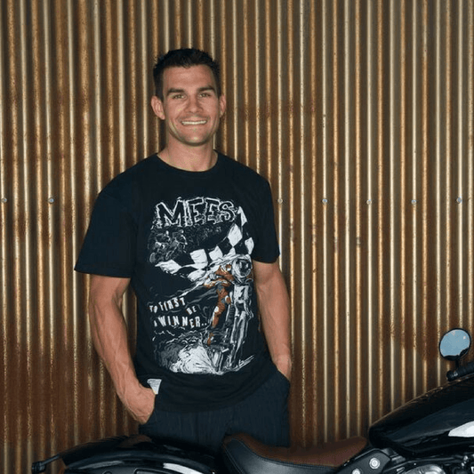 Red Torpedo Jared Mees 'Hate to Lose' (Mens) T-Shirt - Red Torpedo