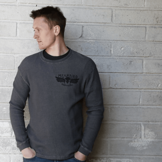 MBM RIP (Mens) Grey Waffle T-Shirt - Red Torpedo
