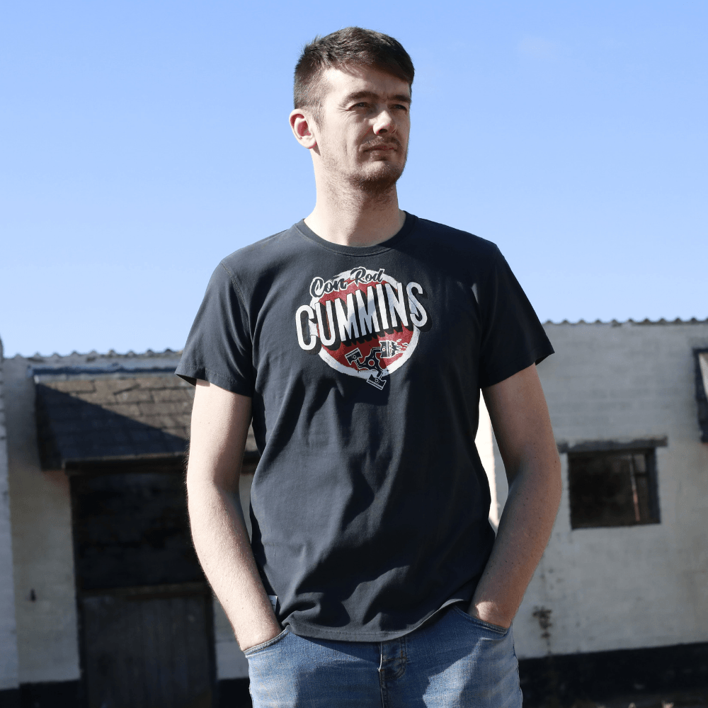 Red Torpedo Conor Cummins '2019cc' (Mens) Black T-Shirt - Red Torpedo