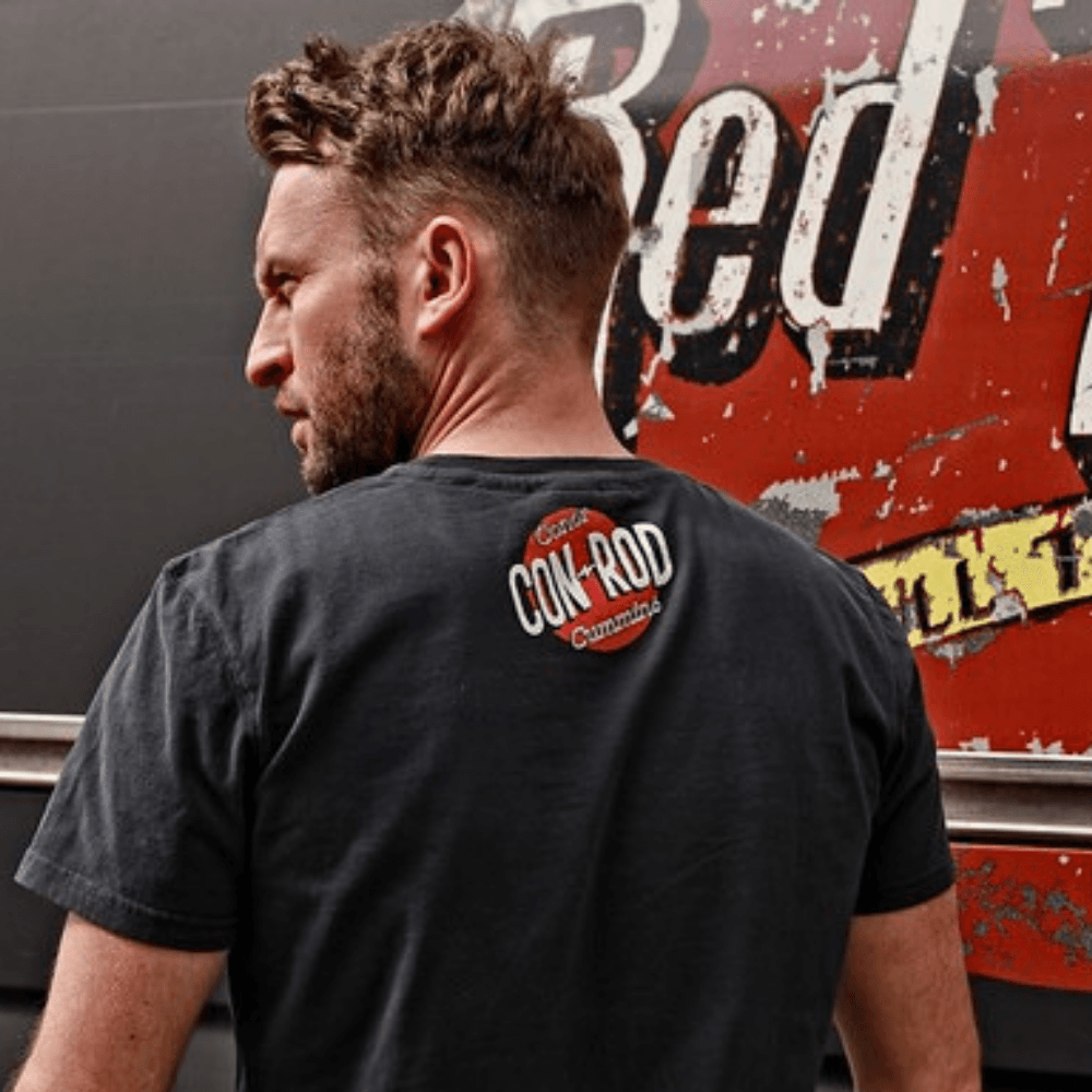 Red Torpedo Conor Cummins '2019cc' (Mens) Black T-Shirt - Red Torpedo